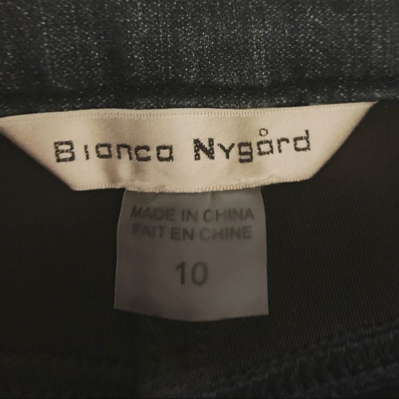Bianca Nygard Denim and Black Pants - Size 10 - Picture 3 of 5